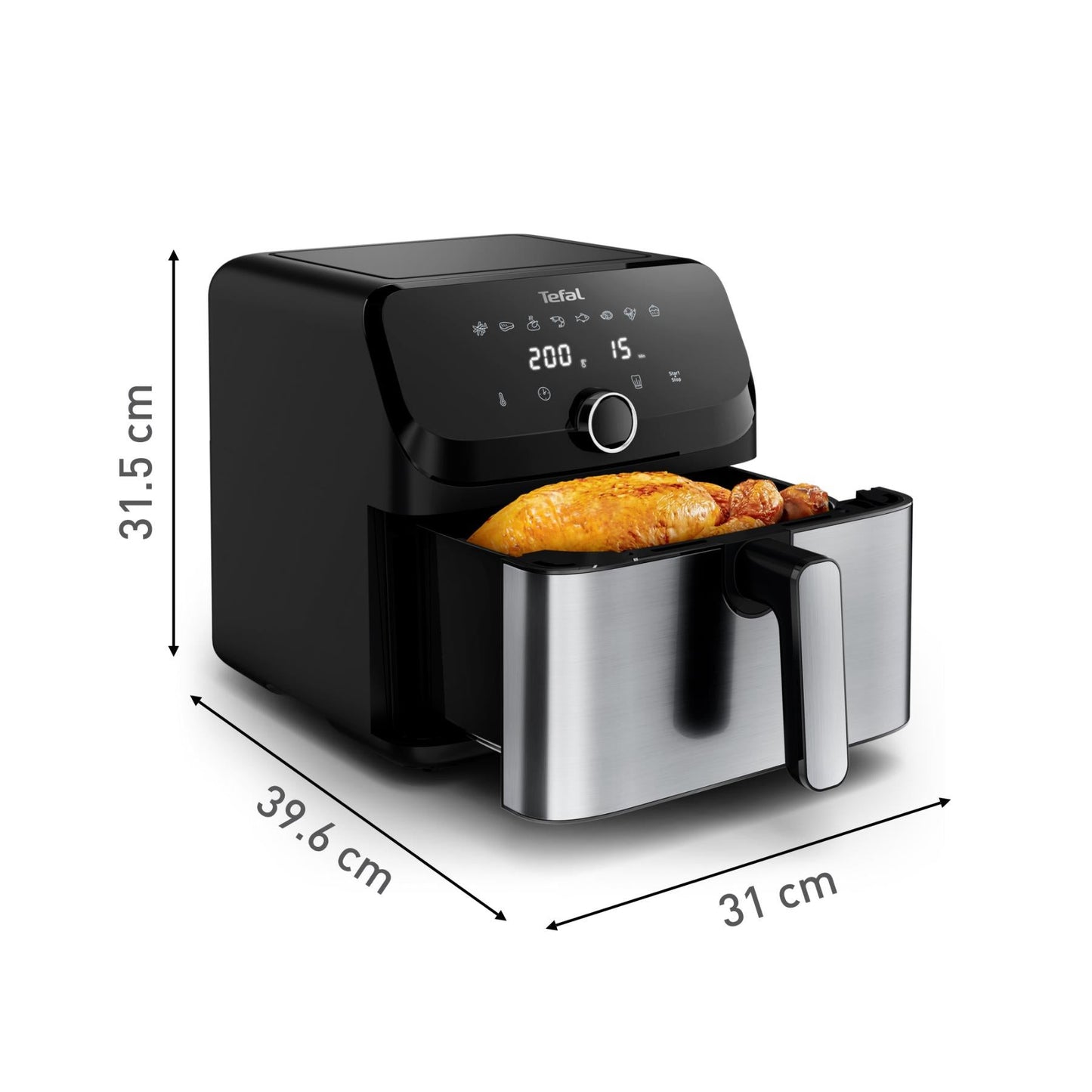 TEFAL EY855D Easy Fry Mega Digital Air Fryer (7.5L)