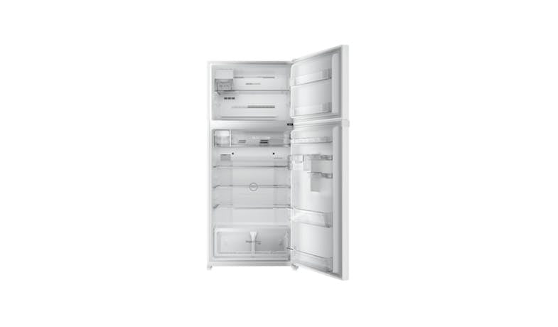 TOSHIBA GR-RT835WE-PGX(B5) Top Mount Freezer Fridge, 597L- White Glass