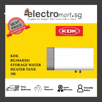 KDK RG30AHM1 Storage Water Heater with Long Lasting Durability Tank, 30L