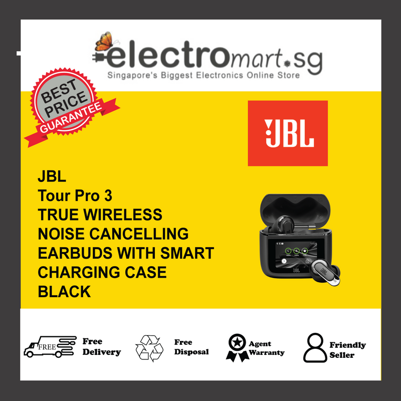 JBL Tour Pro 3 True Wireless Noise Cancelling Earbuds with Smart Charging Case, Legendary Pro Sound with Hybrid Dual-Drive