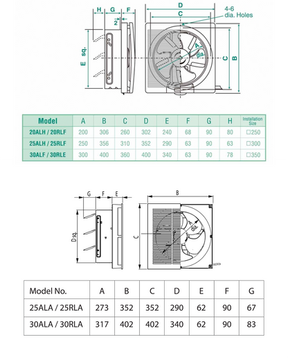 KDK 30RLA Ventilating Fan