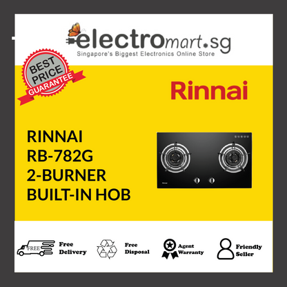 RINNAI RB-782G 2-BURNER BUILT-IN HOB