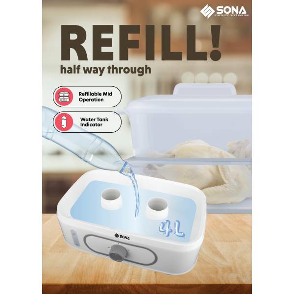 SONA SSR 3164 Electric Steamer 20L