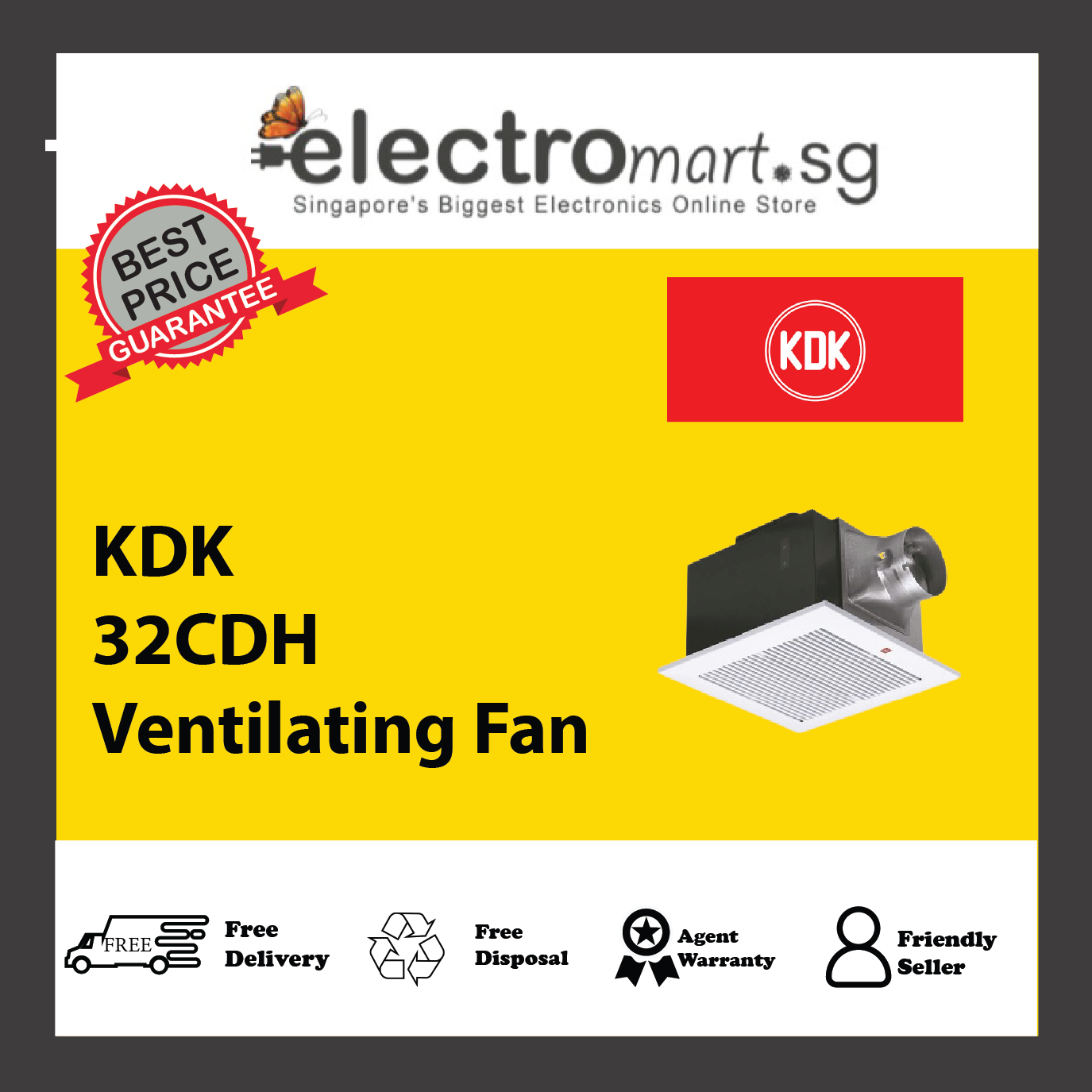 KDK 32CDH Ventilating Fan