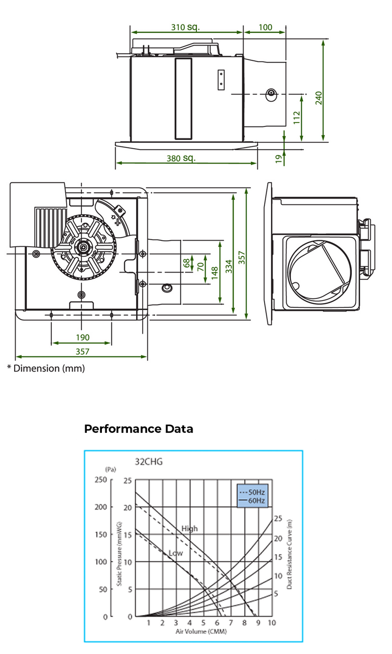 KDK 32CDH Ventilating Fan