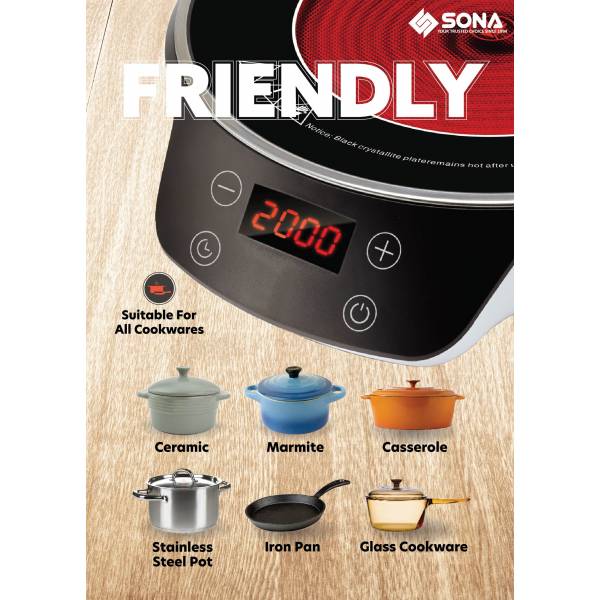 SONA SIC 3310 Digital Infrared Ceramic Cooker