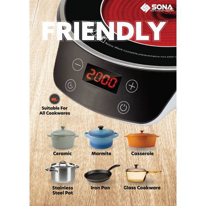 SONA SIC 3310 Digital Infrared Ceramic Cooker