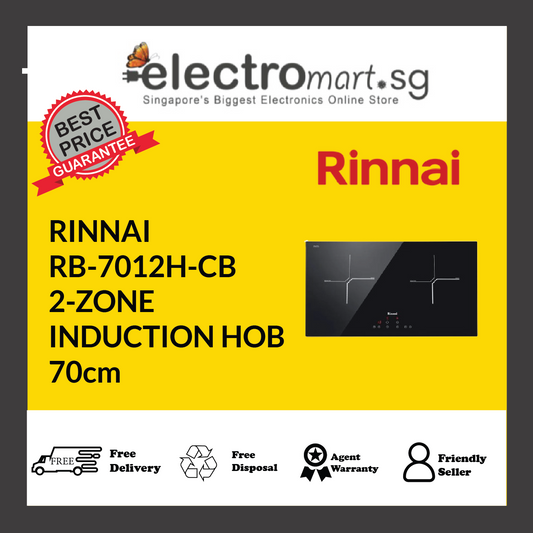 RINNAI RB-7012H-CB 2-ZONE INDUCTION HOB 70cm