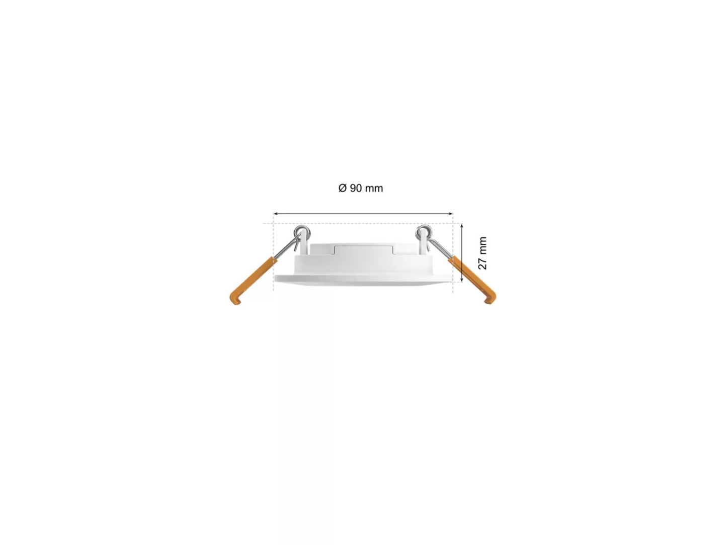Philips Hue White and Color Slim Recessed Light Small 90mm White 8.3W 1000  lm