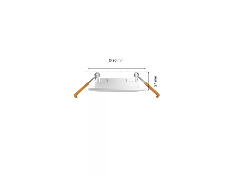 Philips Hue White and Color Slim Recessed Light Small 90mm White 8.3W 1000  lm