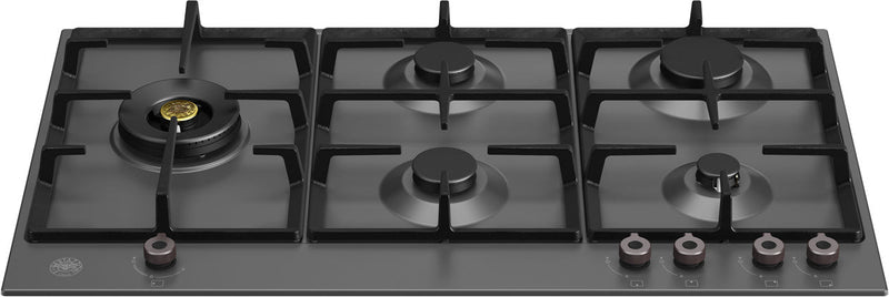 Bertazzoni P905LPRONE  89cm Wide 5 Burner Gas Hob - Matt Black