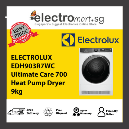 ELECTROLUX EDH903R7WC Ultimate Care 700 Heat Pump Dryer 9kg