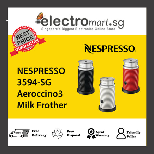 NESPRESSO 3594-SG Aeroccino3 Milk Frother
