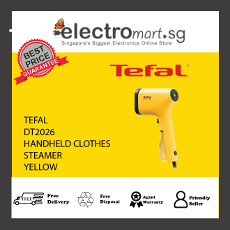 TEFAL DT2026  70ml Detachable Water Tank, Travel Iron, Garment Steamer, Yellow