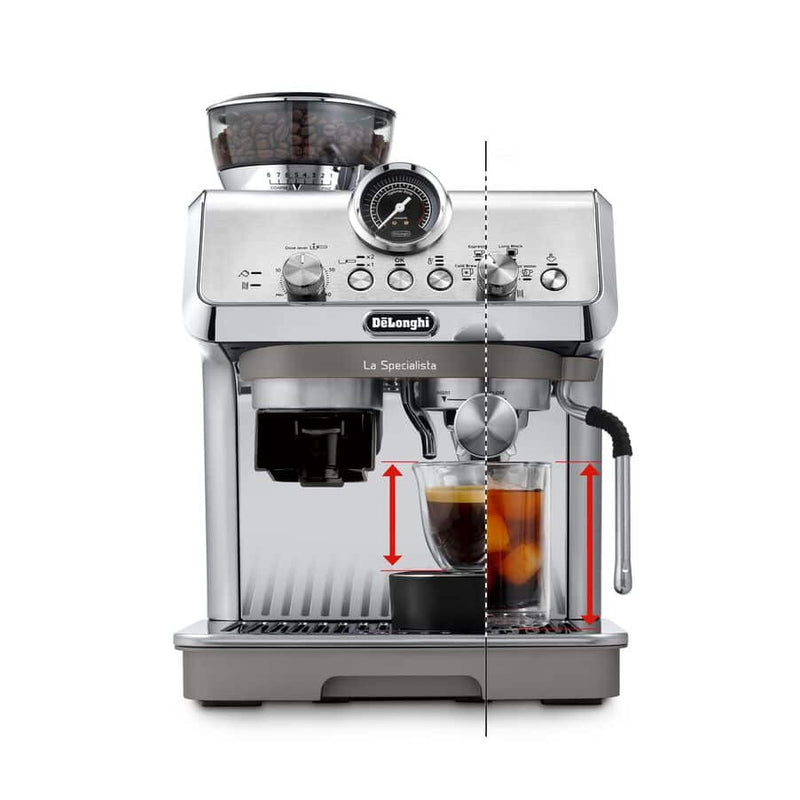 De'Longhi EC9255.M Espresso Machine with Cold Brew, Manual Milk Frother, Barista Kit for Latte, Cappuccino, Built-in Grinder