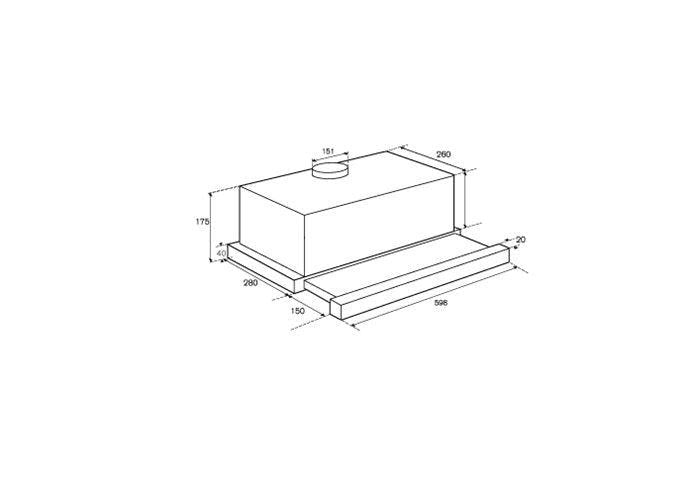 Bertazzoni K60TELXA 60cm Telescopic Hood