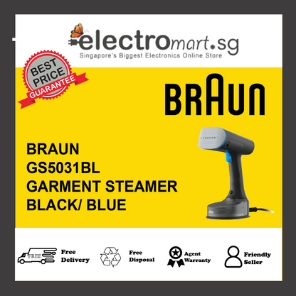 BRAUN GS5031BL QuickStyle 5 Garment steamer GS 5031 Black/Blue