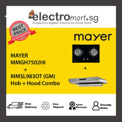 Mayer MMGH7502HI  + MMSL983OT (GM) Hob + Hood Combo