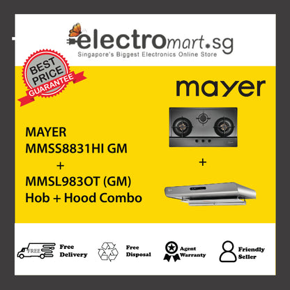 Mayer MMSS8831HI GM  + MMSL983OT (GM) Hob + Hood Combo