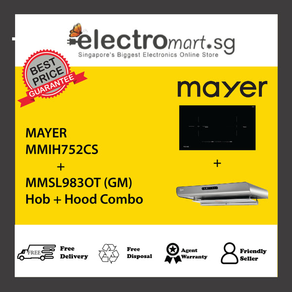 Mayer MMIH752CS  + MMSL983OT (GM) Hob + Hood Combo
