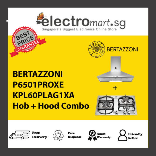 BERTAZZONI P6501PROXE KPL60PLAG1XA Hob + Hood Combo