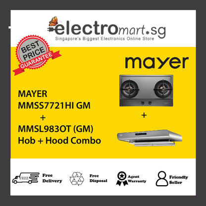 Mayer MMSS7721HI  + MMSL983OT (GM) Hob + Hood Combo