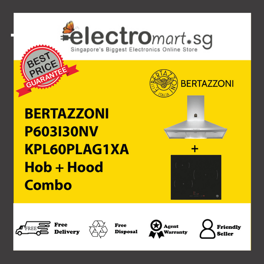 BERTAZZONI P603I30NV KPL60PLAG1XA Hob + Hood Combo