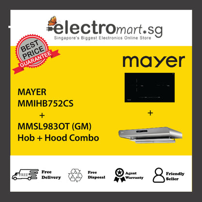 Mayer MMIHB752CS  + MMSL983OT (GM) Hob + Hood Combo