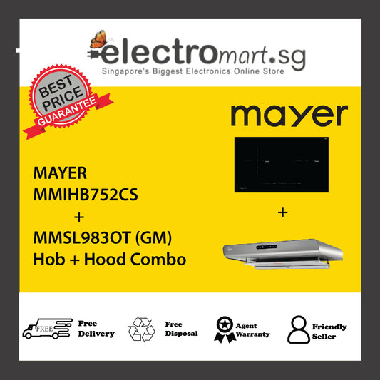 Mayer MMIHB752CS  + MMSL983OT (GM) Hob + Hood Combo