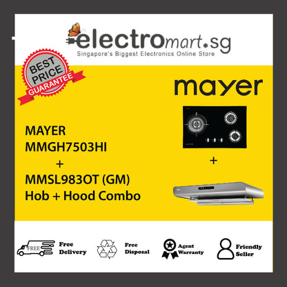Mayer MMGH7503HI  + MMSL983OT (GM) Hob + Hood Combo