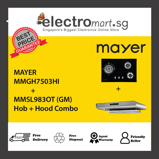 Mayer MMGH7503HI  + MMSL983OT (GM) Hob + Hood Combo