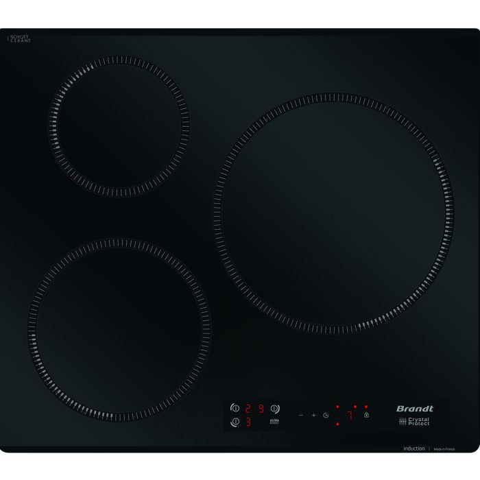 BRANDT BPI2638UB 60 CM INDUCTION HOB 3 ZONES