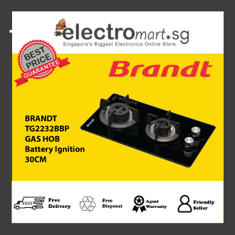 BRANDT TG2232BBP 30CM Gas hob Battery Ignition