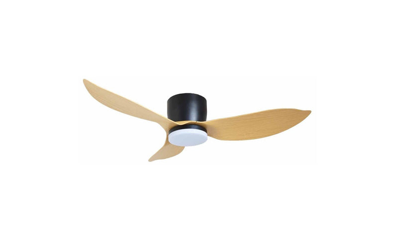 MISTRAL Solar46-WD/BK Ceiling Fan-46" Hugger 24W LED