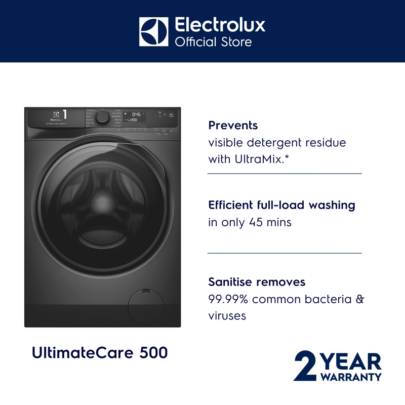 ELECTROLUX EWF9023P5SC 9kg UltimateCare 500 front load washing machine