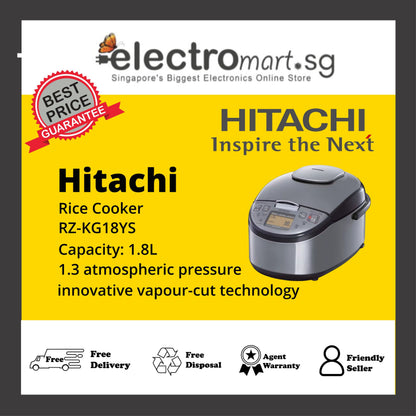 Hitachi RZ-KG18YS 1.8L Rice Cooker