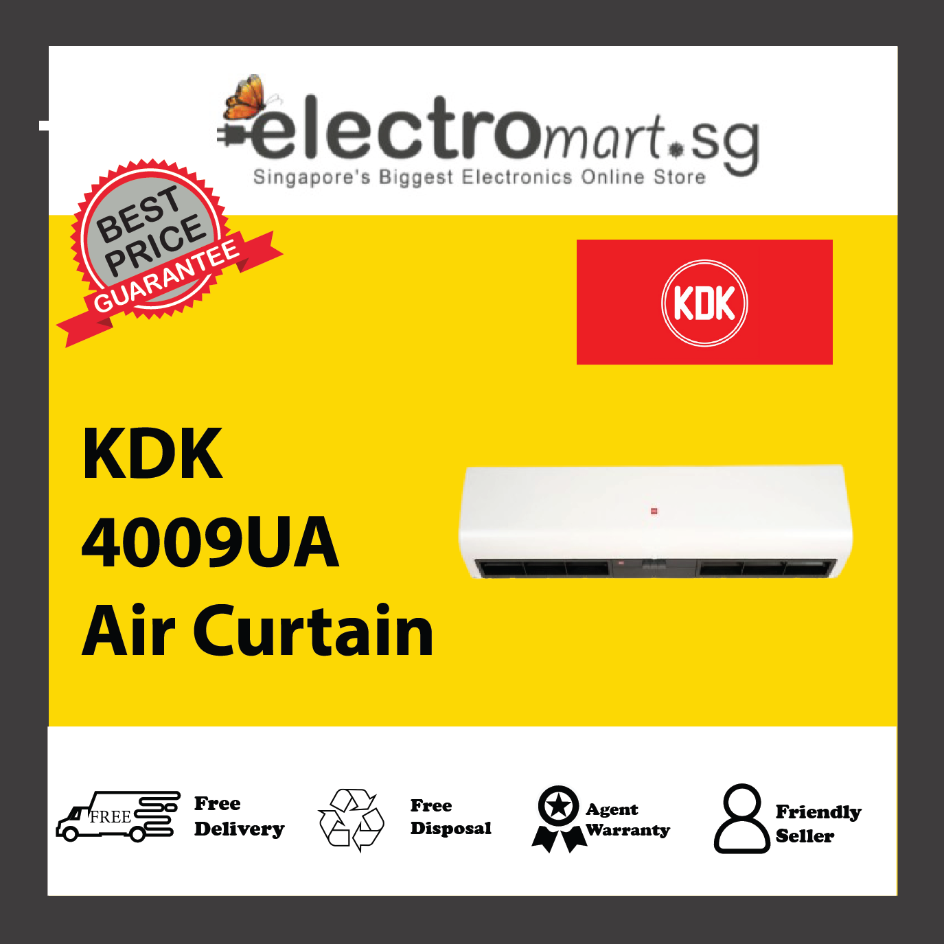 KDK 4009UA 900 mm (3 ft) Air Curtain