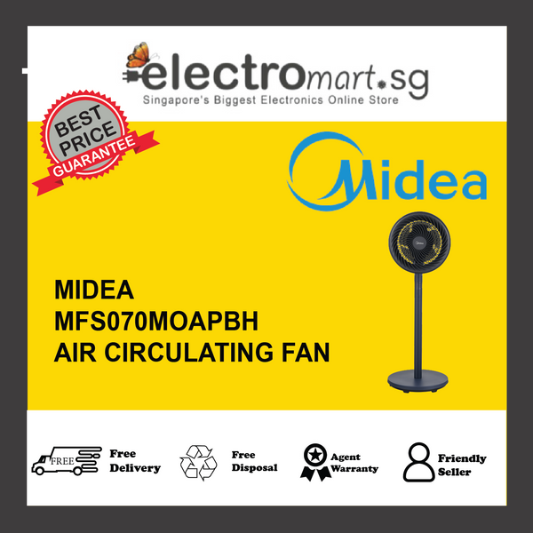 MIDEA MFS070MOAPBH   Air Circulation Fan, 7Inch