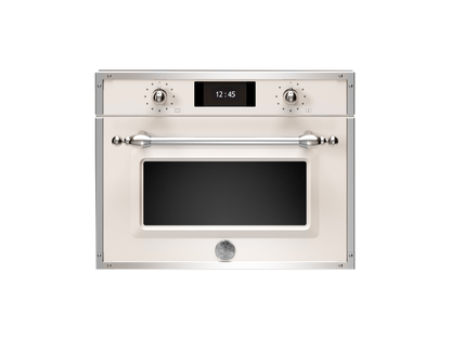 Bertazzoni Heritage Series F457HERMWTAX 38L Built-In Combi Microwave - Ivory / Chrome