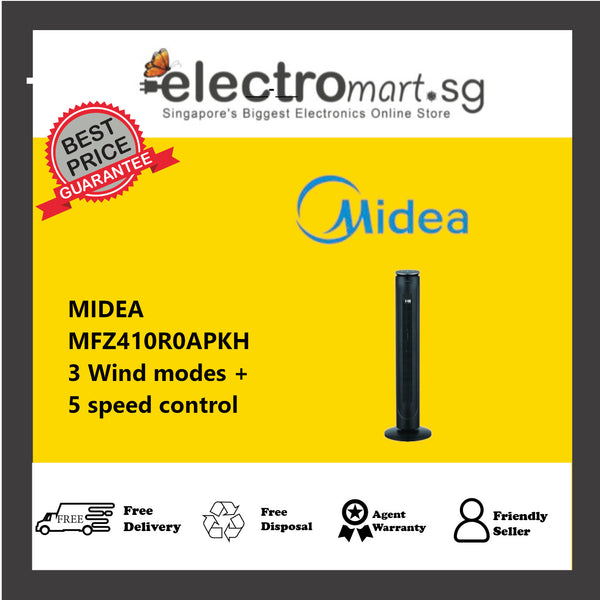 MIDEA MFZ410R0APKH  Tower Fan 3 Wind modes + 5 speed control