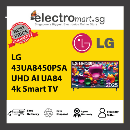 LG 43UA8450PSA UHD AI UA84 4k Smart TV 43inch