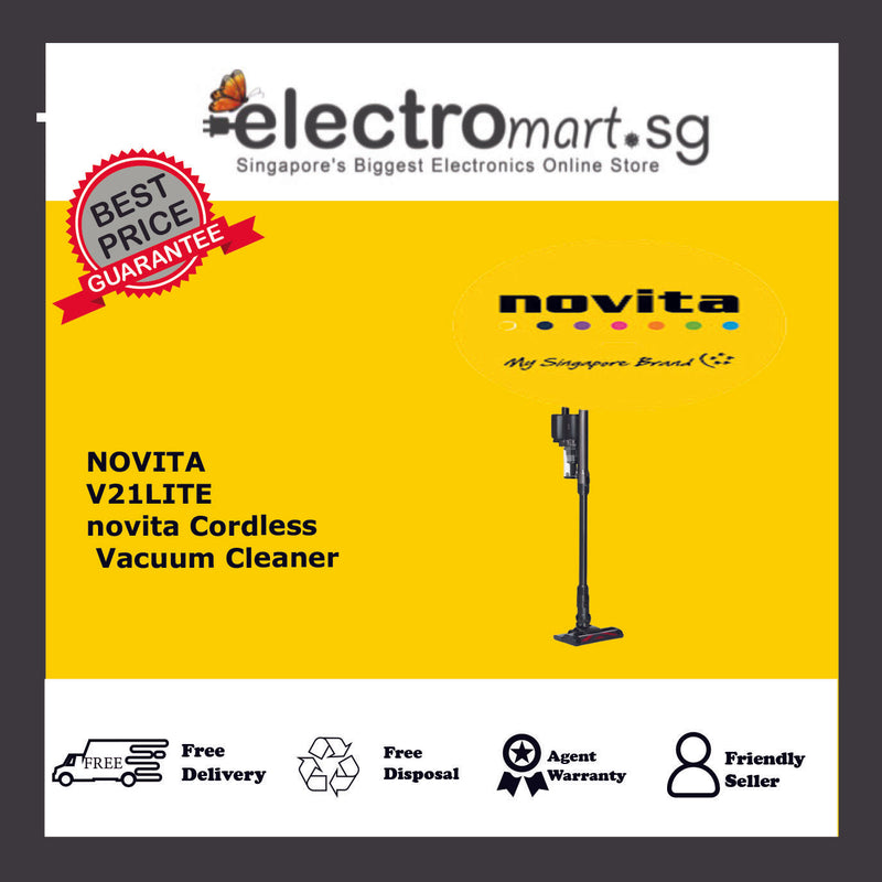 NOVITA V21LITE/B CORDLESS VACUUM CLEANER (BLACK)