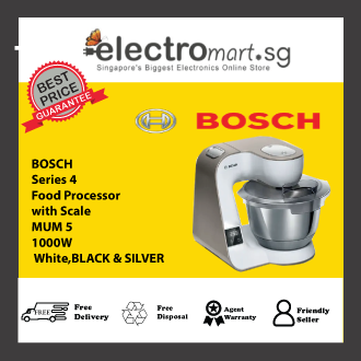 BOSCH MUM 5XW40 Series 4 Food processor with scale MUM 5 1000W White