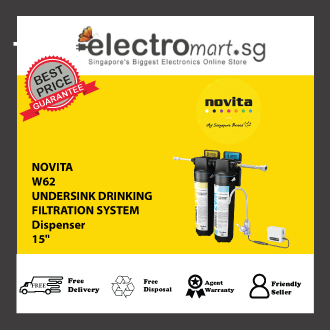 NOVITA W62 15” Undersink Filtration System