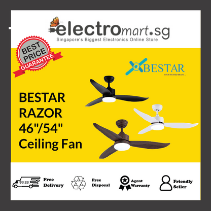 BESTAR Razor 54"/46" DC Motor Ceiling Fan