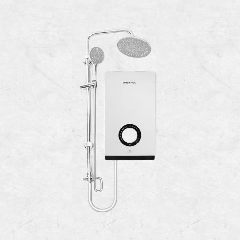 Mistral MSH103-WH | Instant Water Heater with Rain Shower and Hand Shower