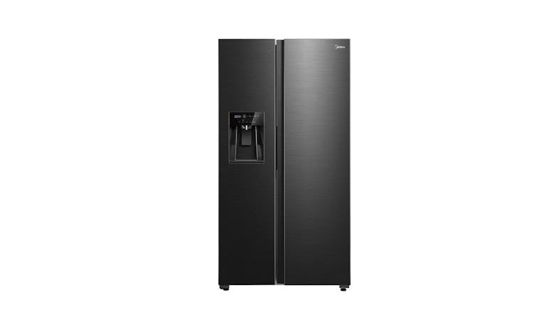 MIDEA MDRS761MYC45SG SIDE-BY-SIDE FRIDGE WITH DISPENSER,  574L, DARK GREY