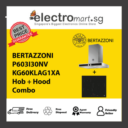BERTAZZONI P603I30NV KG60KLAG1XA Hob + Hood Combo