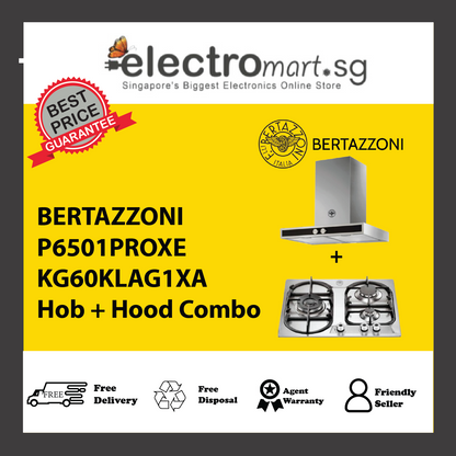 BERTAZZONI P6501PROXE KG60KLAG1XA Hob + Hood Combo