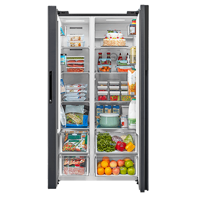 TOSHIBA GR-RS780WI-PMX(06)Side by Side Fridge,  601L  - Morandi Grey